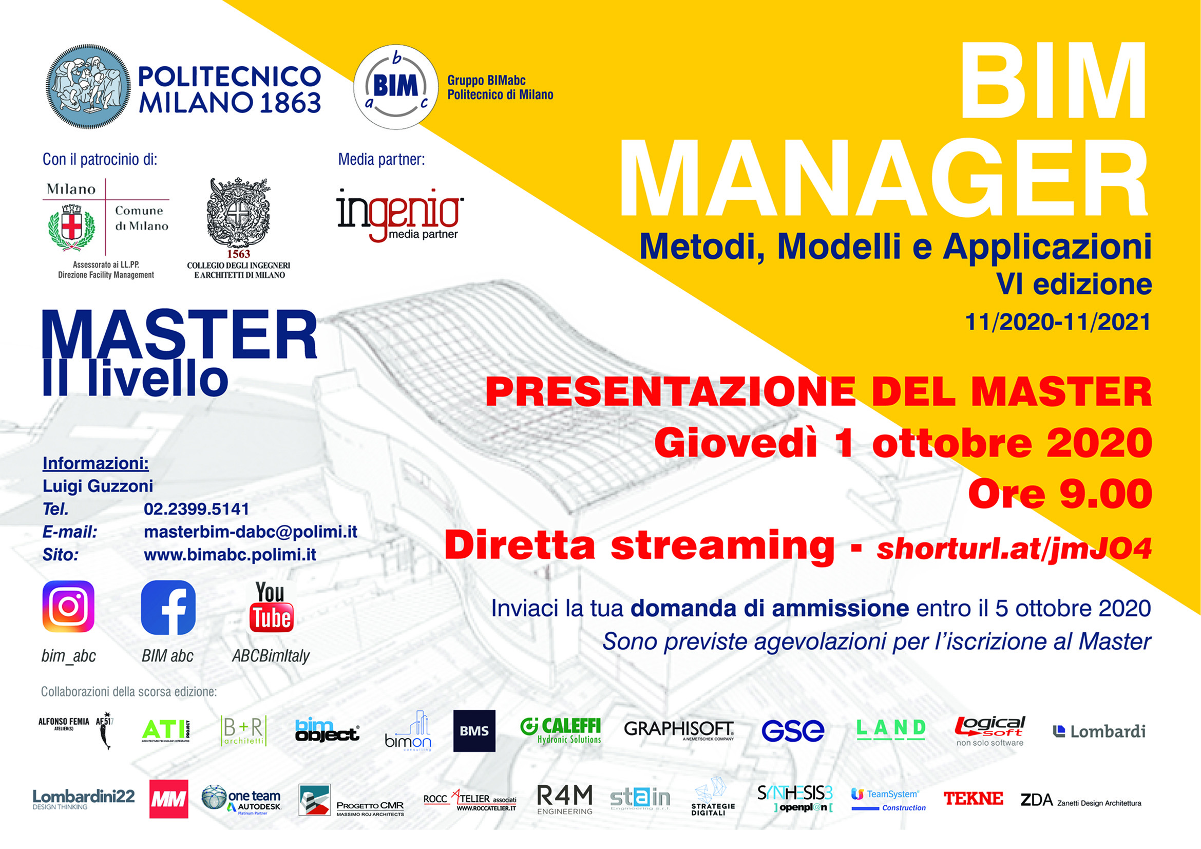 Presentazione Master BIM VI edizione 2020-2021